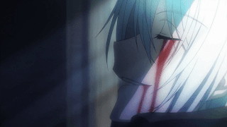 Anime guy bloody cry Hampine no inai