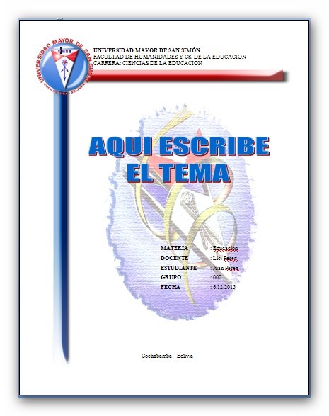 Caratulas De Trabajos Universitarios En Word Imagui