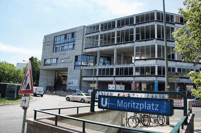 Baustelle Erweiterung AUFBAU HAUS, Planet Modulor, Moritzplatz, Oranienstraße, 10969 Berlin, 04.07.2014