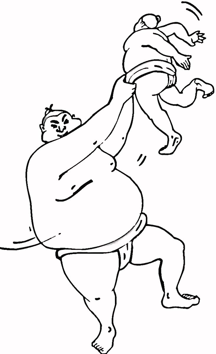 Sumo Wrestler Coloring Pages Sumo Wrestler Coloring Pages