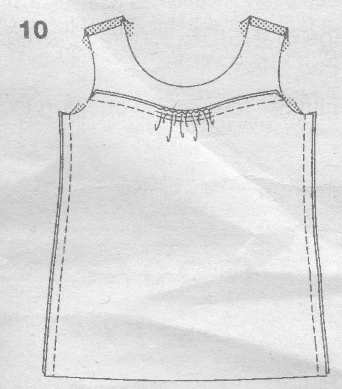 Stitching in the Ditch Let's make a simple sleeveless top (Simplicity
