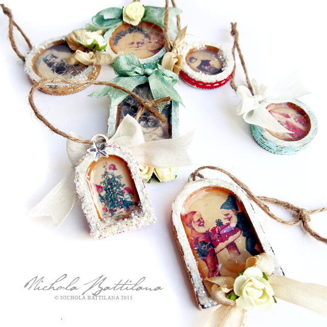 Tiny vintage charm ornaments - Nichola Battilana