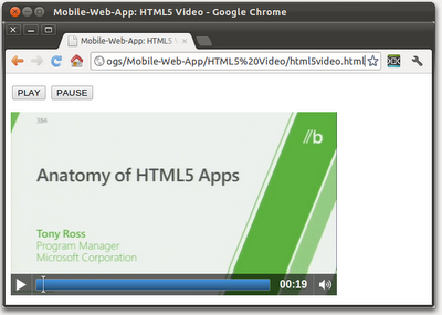 Control HTML5 video using Javascript Control HTML5 video using Javascript