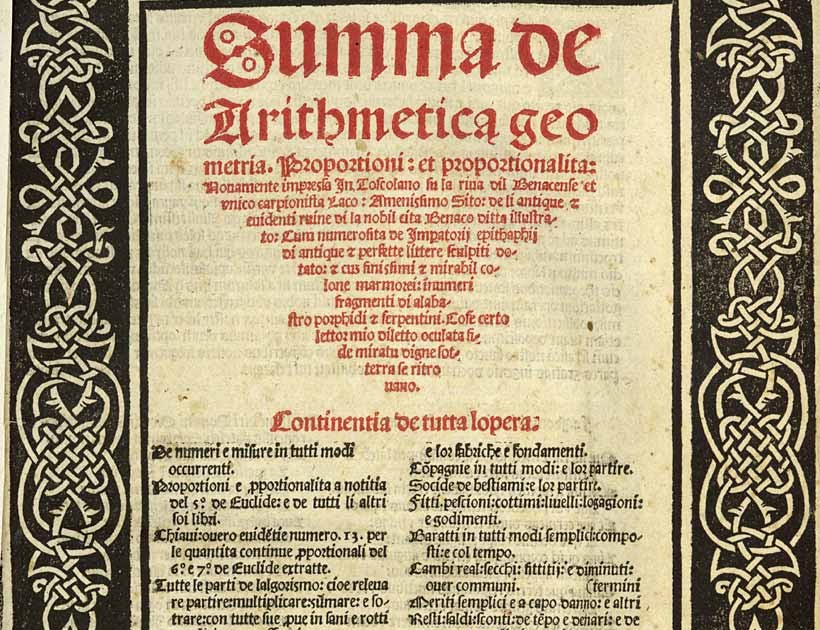 Keterkaitan Peradaban Muslim dengan Buku Luca Pacioli ~ Mf Lines