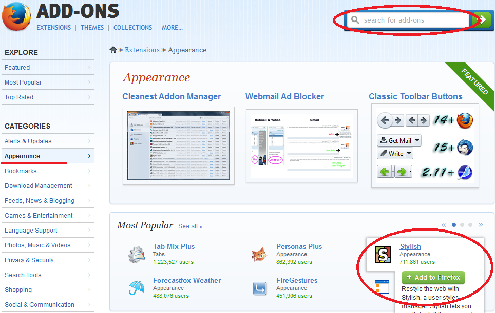 Stylish - Add-Ons Mozila Firefox Stylish - Add-Ons Mozila Firefox