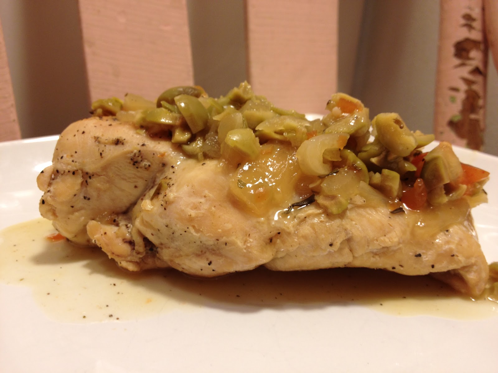 Dame Good Eats Green Olive Chicken