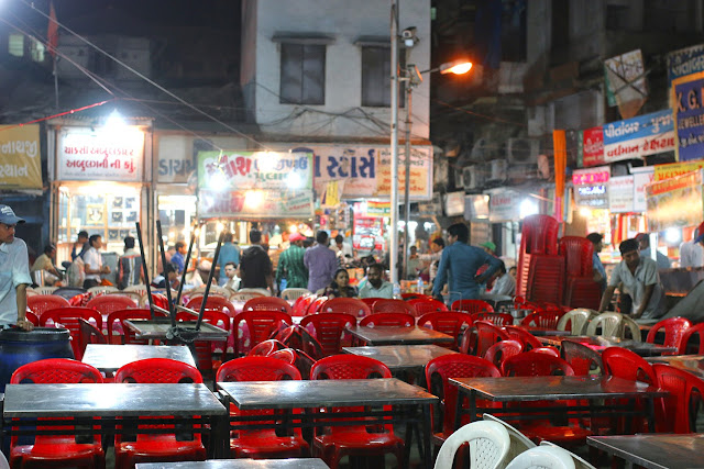 Manek Chowk Ahmedabad Night Street Food India Market