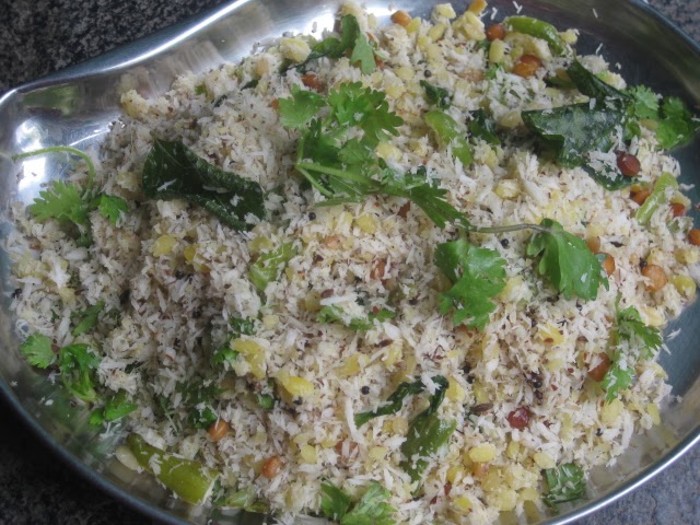 Moongdaal  Coconut Fry/Pesarapappu Koora