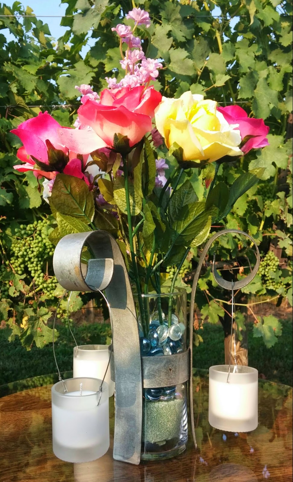 Cork To Barrel Wine Barrel Ring Centerpiece