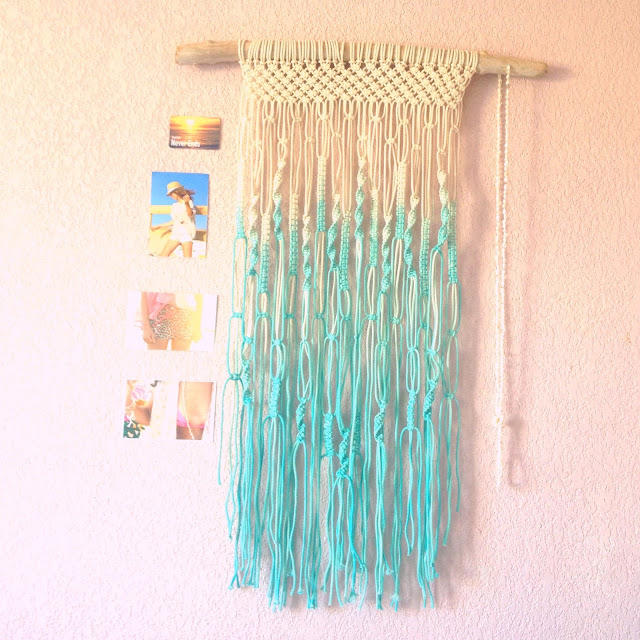 macramé,diy,dip dye,coquillages,a beachy life,home sweet home