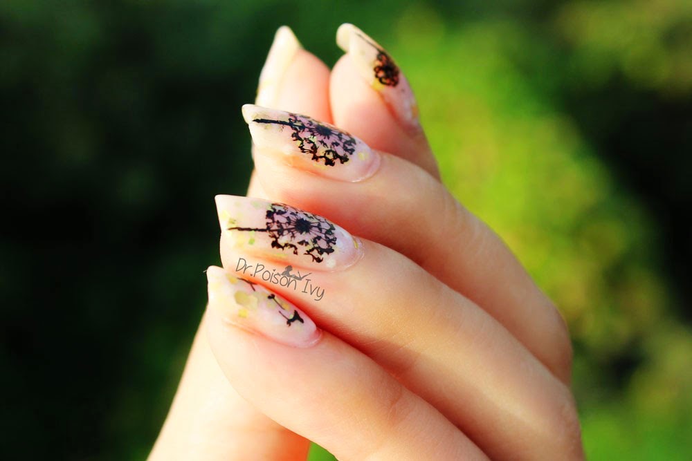Dr Poison Ivy S Beauty Blog Dandelions Make A Wish Nail Art