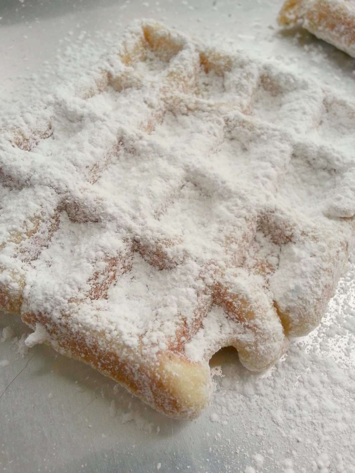 chica chocolatina Funnel Cake Waffles