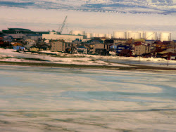 Aerial View of Kotzebue during the melt.