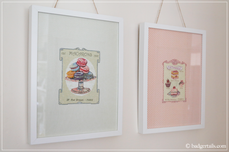 How To Frame a Tea Towel Badgertails Blog