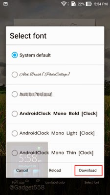 ASUS Zenfone 2 ganti font ASUS Zenfone 2 ganti font