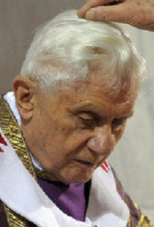 Ash Wednesday for Pope Benedict