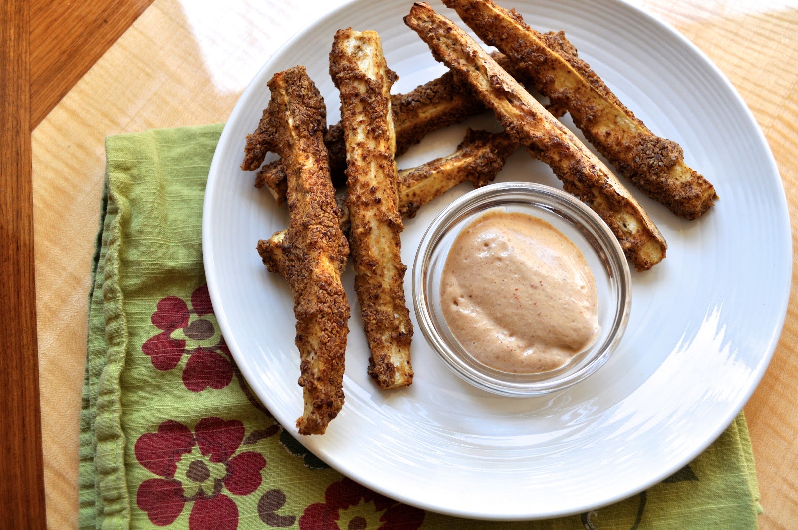 Healthy Like This Recipe Quinoabattered Eggplant Fries