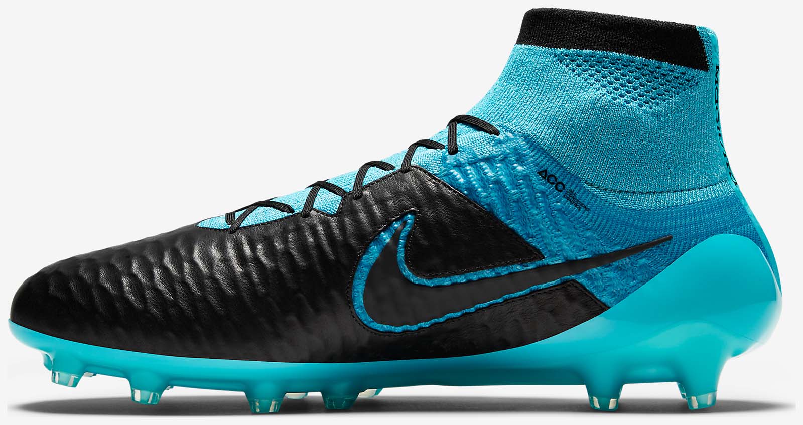 black and blue nike magista