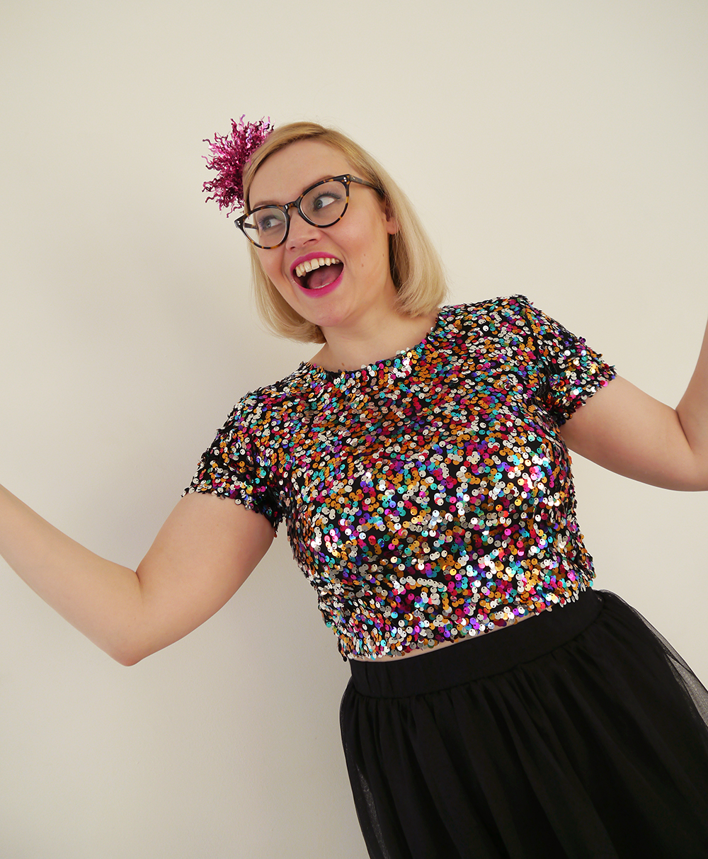 pink sequin party outfit for New Year new year party look, christmas sequins, chrsitmas present, scottish style blogger, fun fashion, sartorial style
