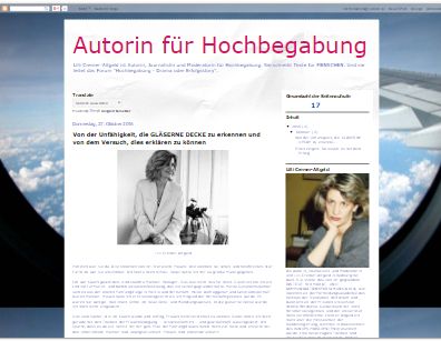 Autorin für Hochbegabung. Schrijfster voor hoogbegaafdheid.