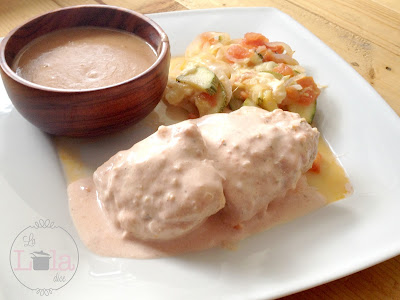 Pollo En Crema Con Salsa Casera
