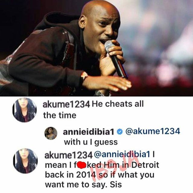 Lady Says Boldly To Annie Idibia That She Slept With 2face In 2014 3 Lady Says Boldly To Annie Idibia That She Slept With 2face In 2014 3