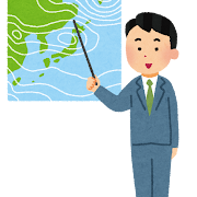 気象予報士のイラスト（男性）