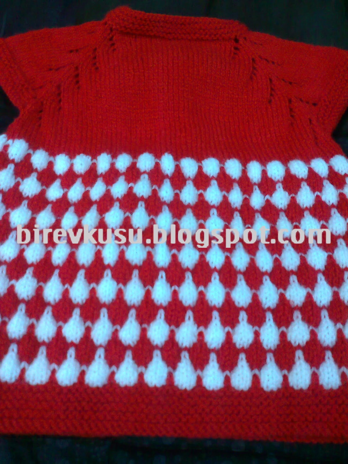 evkusu İKİ RENKLİ ROBADAN BEBEK YELEKLERİ)