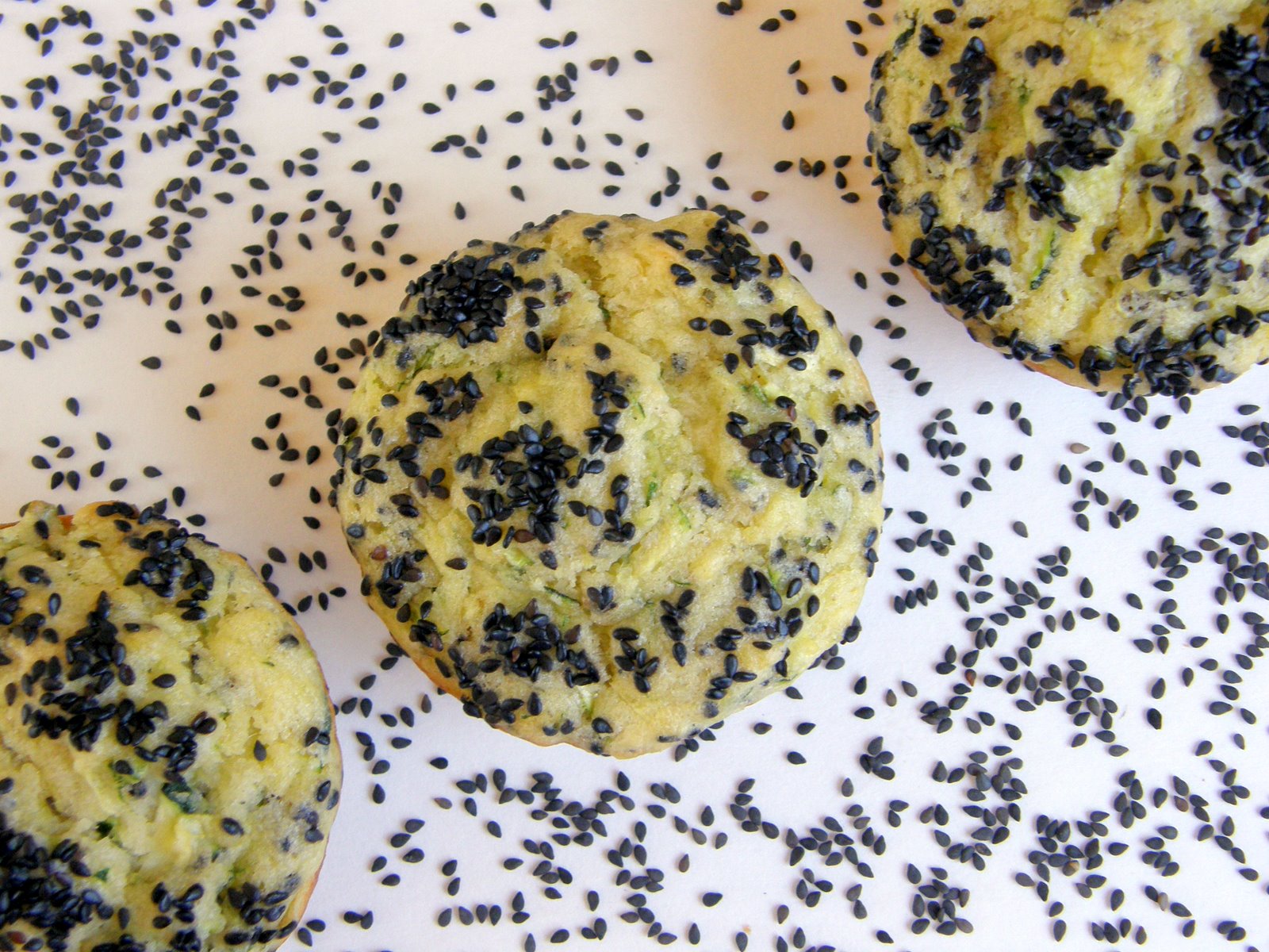 When Adobo Met Feijoada Zucchini Sesame Seed Muffins