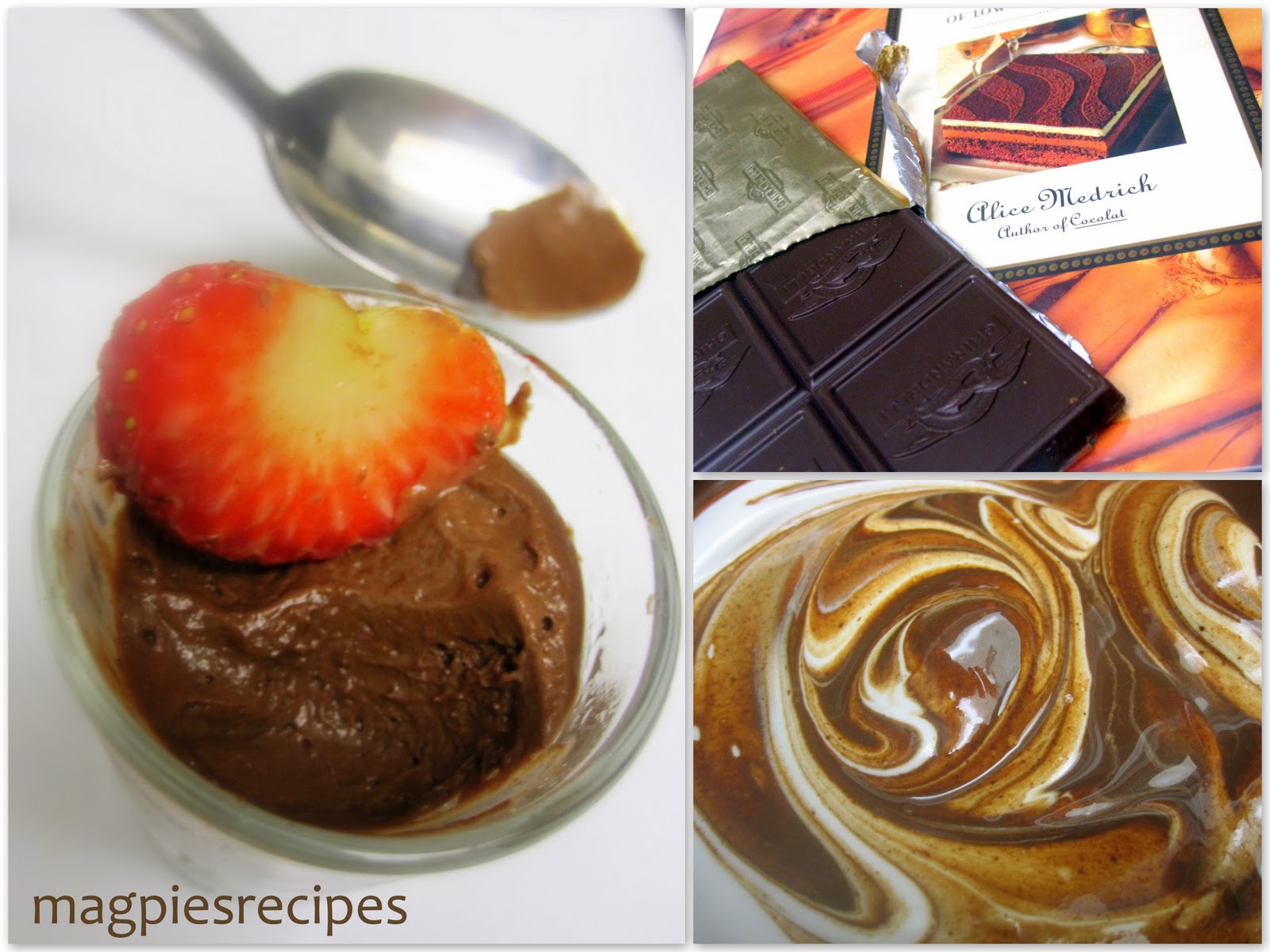 Magpie's Recipes Low fat Chocolate Truffle Mousse from Alice Medrich