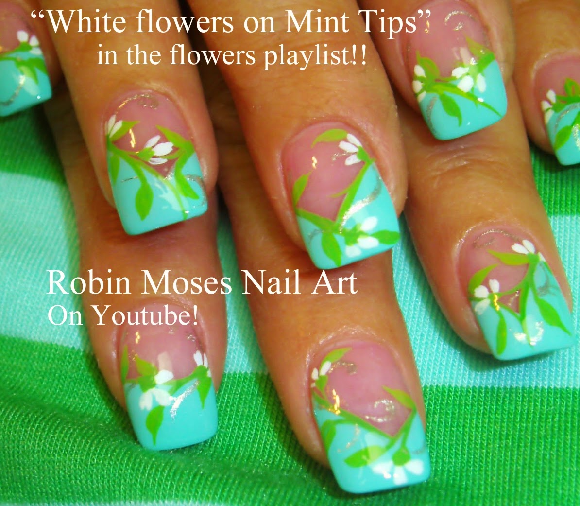 Robin Moses Nail Art "flower nail art" "flower nails" "spring nail