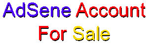 ADSENSE ACCOUNT FOR SALE (ADS SALE)