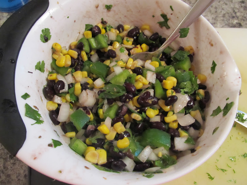 Keeza's Freezer Meals Southwest Chicken with Black Bean and Corn Relish