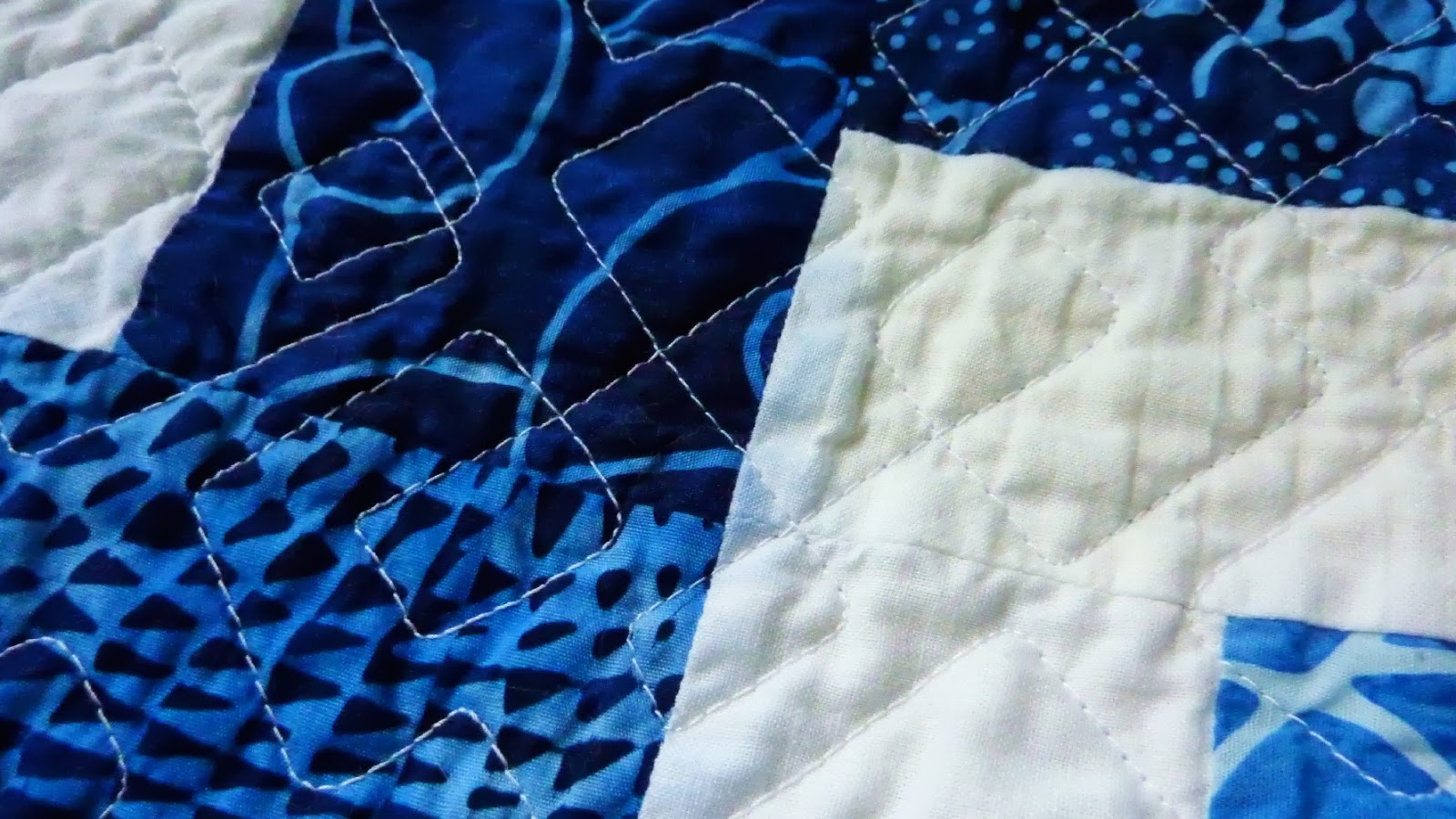 Busy Bee No. 16 Aqua Blue and Lime Green and Two Very Different Quilts