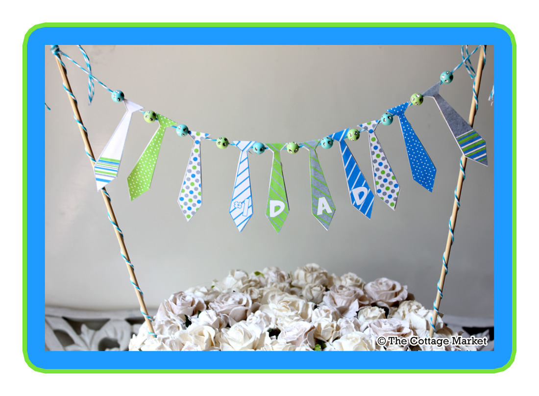 fathers day tie bunting printable and tutorial the cottage market