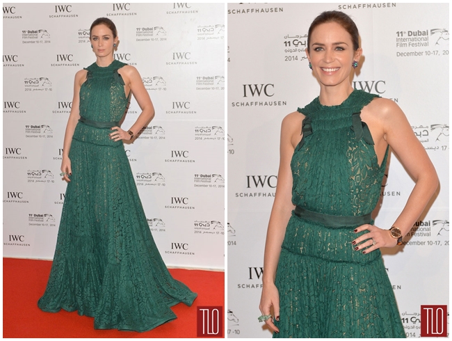 Lanvin Resort 2015 Rich Emerald-Green Lace Gown 