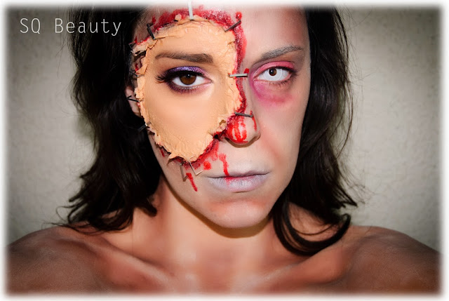 Maquillaje Efectos Especiales Zombie cara bella grapada Silvia Quiros Zombie special effects Maquillaje Efectos Especiales Zombie cara bella grapada Silvia Quiros Zombie special effects