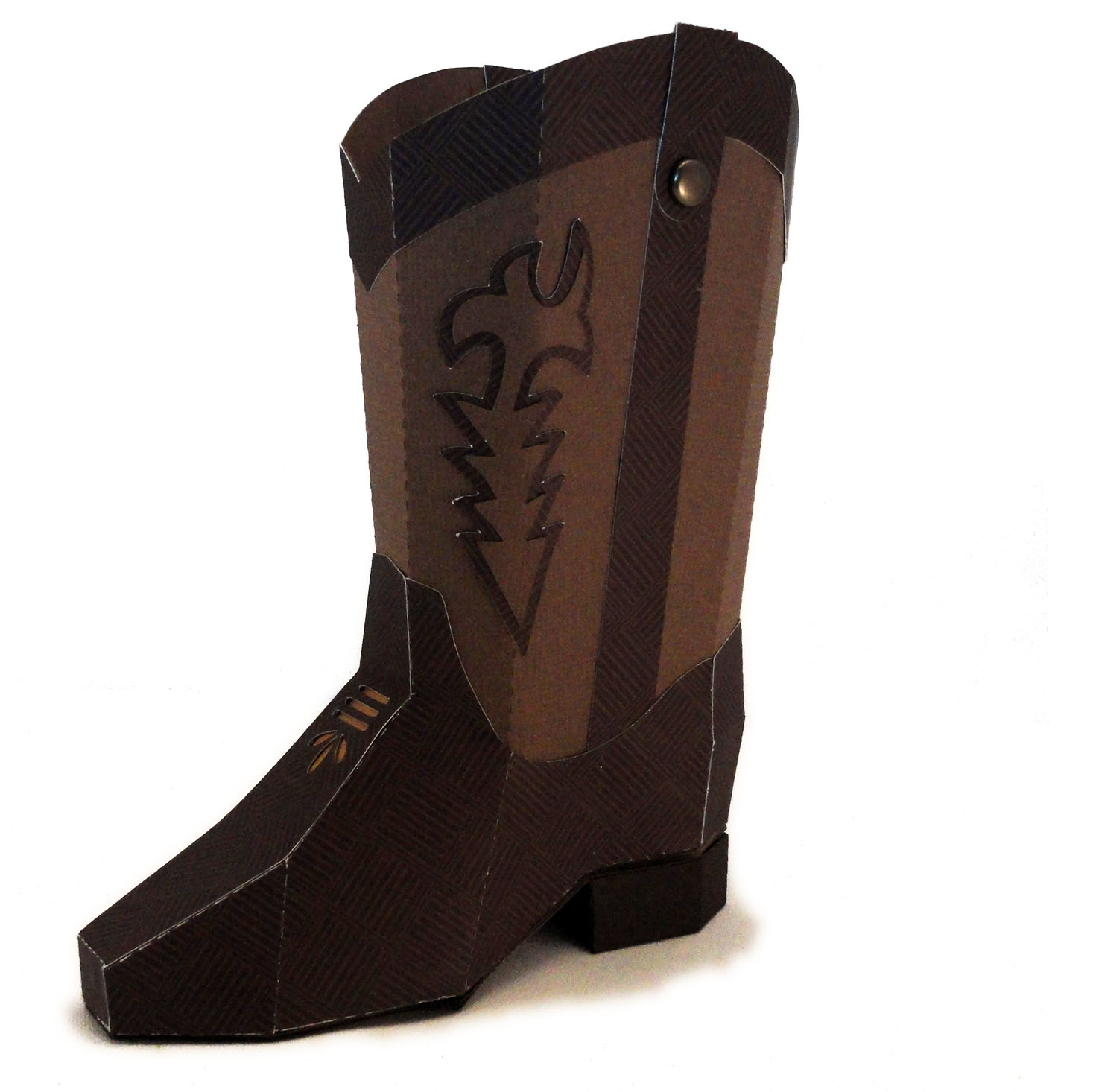 Needles 'n' Knowledge 3d Cowboy Boot Papercraft Tutorial