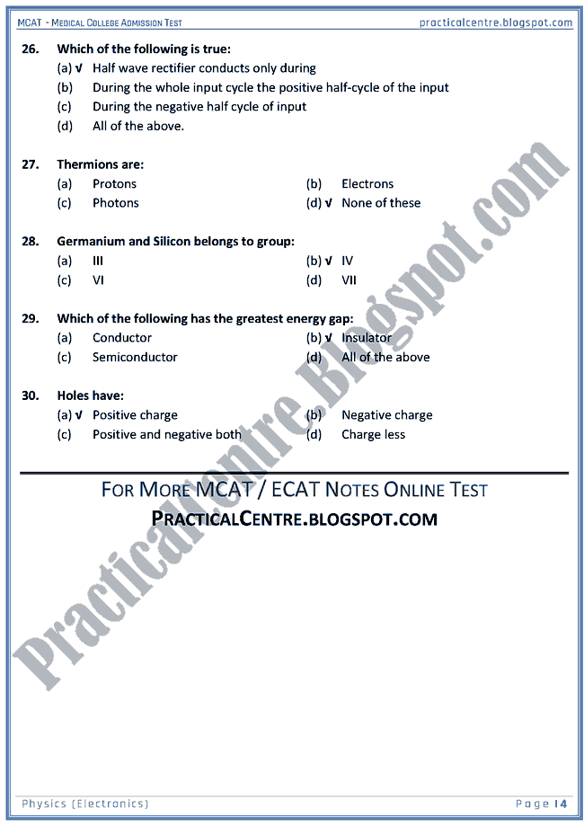 mcat-physics-electronics-mcqs-for-medical-college-admission-test