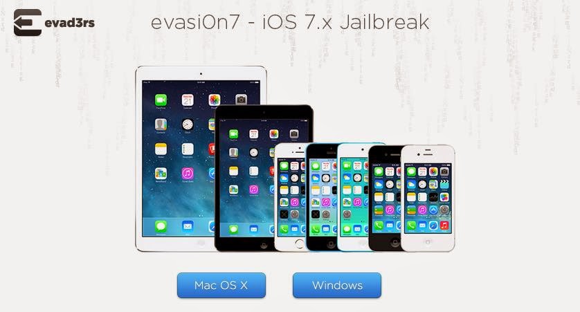 Jailbreak for iOS 7 released by Evasi0n, first release for newly launched iOS 7.0.4 but comes with a cracked Chinese App store Taig