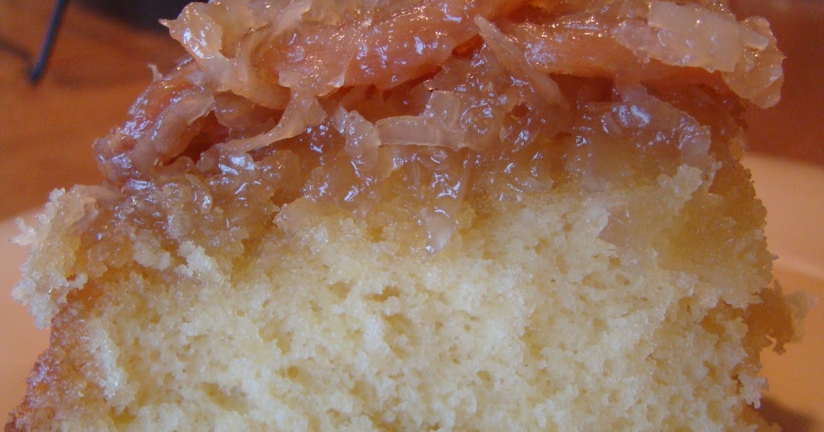 HoneyBeeHive Banana Coconut Upside Down Cake