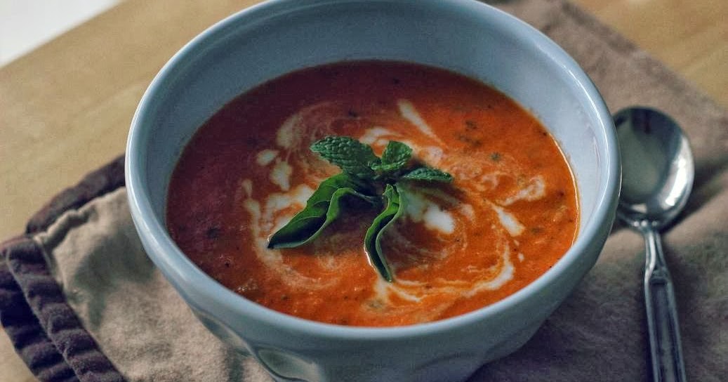 sweet miscellany Roasted Tomato Coconut Milk Soup
