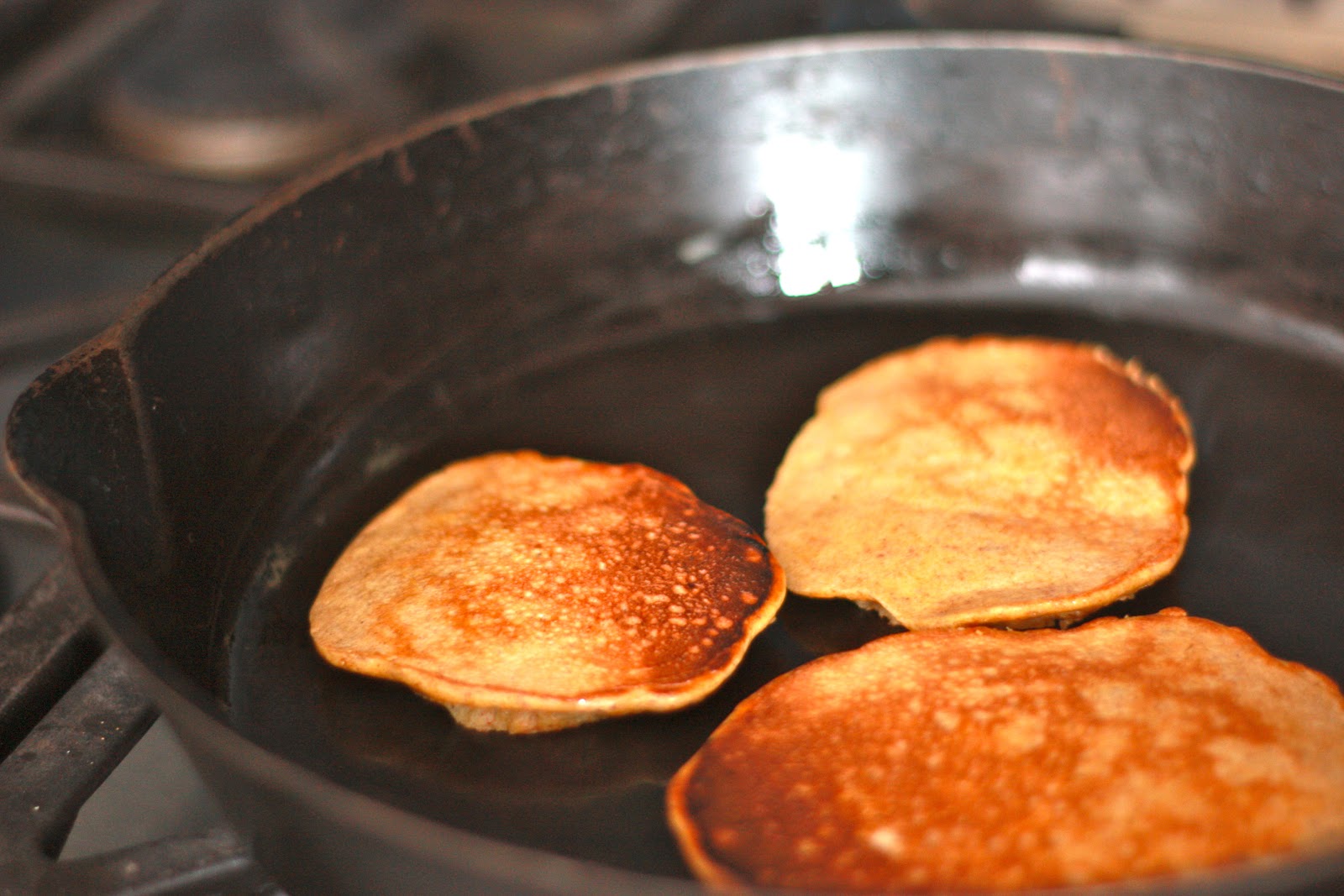 A natural food blog Almond Butter Pancakes for One