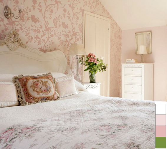 Decoração de quarto de menina em tons de rosa e branco
