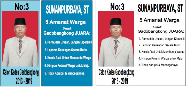 Paling Keren Pamflet Calon Kades Little Duckling Blog