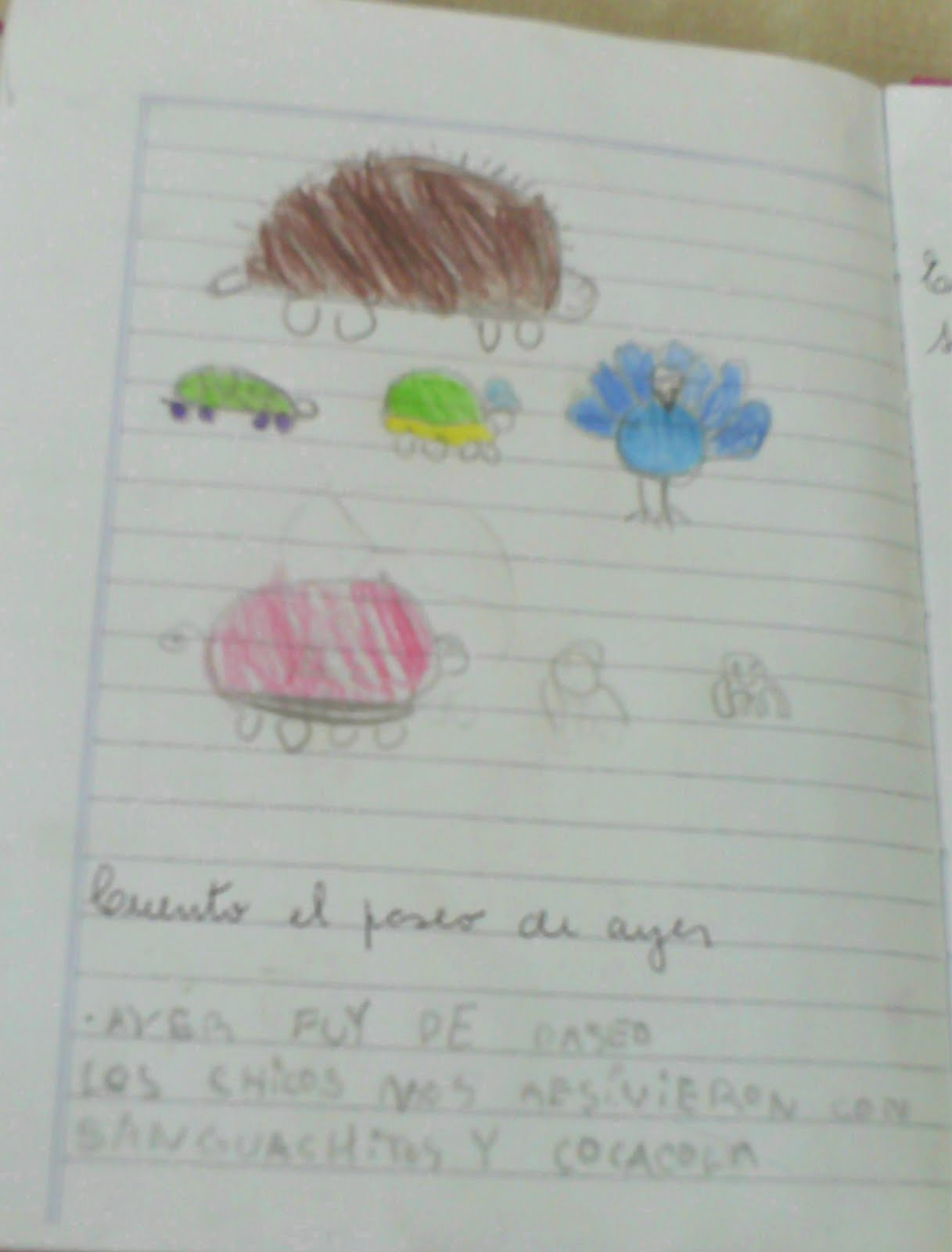 Escuela 17 Emma G de Oliva Escritura espontánea