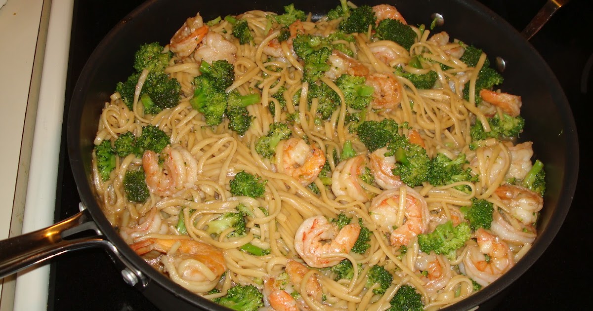 mocha me Asian Pasta with Shrimp