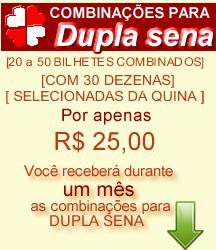 Combinações DUPLA SENA (mês)