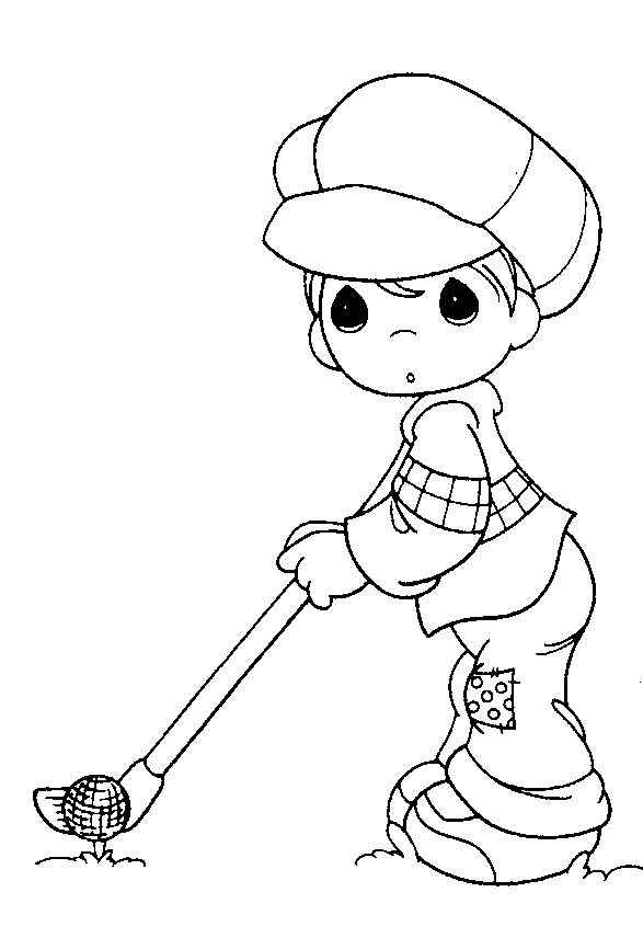 Coloring Pages For Girls: Golf printable coloring pages