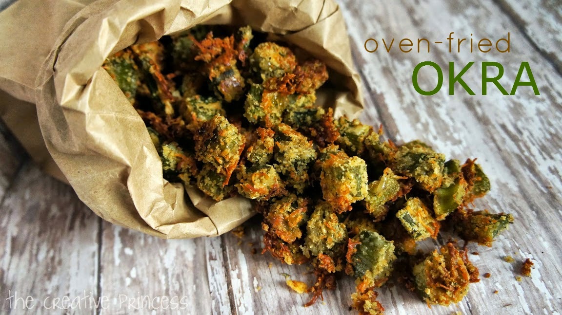 Oven Fried Okra with Kraft Fresh Take